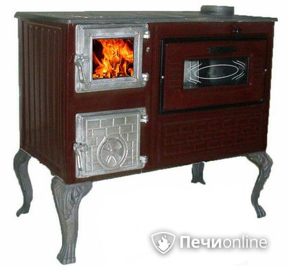 Отопительно-варочная печь МастерПечь ПВ-06 с духовым шкафом, 7.5 кВт в Новоуральске