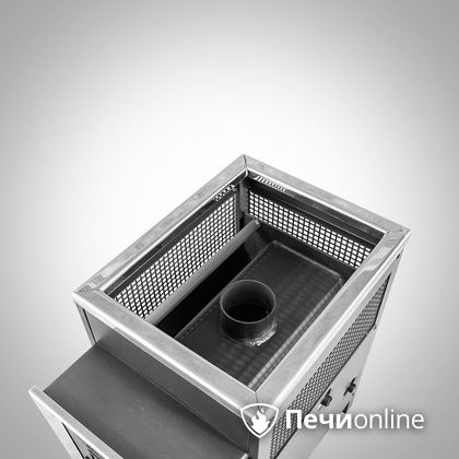 Дровяная банная печь Радуга ПБ-21 (встроенный теплообменник) 6 мм прочистная дверца в Новоуральске