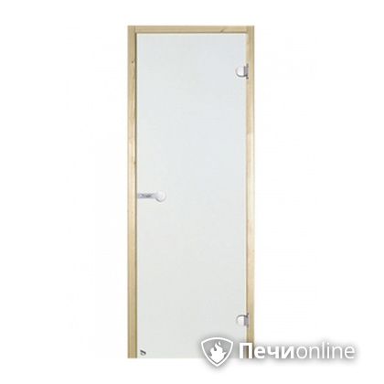 Дверь для бани Harvia Стеклянная дверь для сауны 8/19 коробка сосна сатин D81905M в Новоуральске